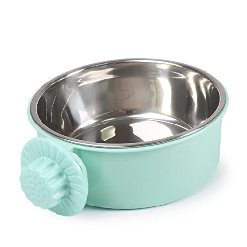  The Birdcage 3pcs Stainless Steel Pet Bowls Pet Feeder Bird Cage Food Water Dispenser Birds Food Dish Feeding Bowl Birdcage Green The Cat Food Pet Bowl Birdcage