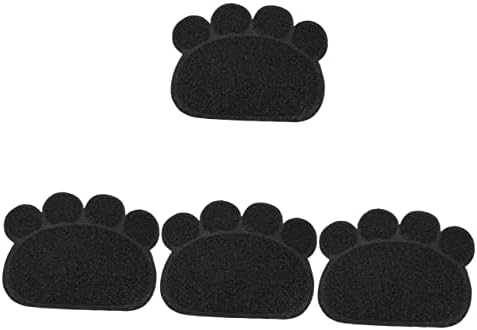  Cat Paw Design Mats: Cat Food Mat, Dog Food Mat, Non-Skid Spill Proof Pet Feeding Mat For Food And Water, Dog Placemat. This Cat Litter Mat Is Made Of Good Material, Very And Wont Tear Like Other Mats
