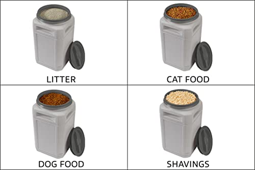  Mighty Tuff 13 Gallon/up To 54 Pound Pet Food Storage Container With Airtight Lid And Built-In Handles For Easy Transport, Made For Durable And Versatile Storage