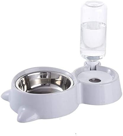  AACARB Cat Water Dispenser, Dog Bowl Detachable Pet Automatic Drinking Water Bottle Double Cat Bowl Not Wet Mouth For Dog Cat Feeding Dishes Pets Supplies (Color : Red)