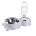  AACARB Cat Water Dispenser, Dog Bowl Detachable Pet Automatic Drinking Water Bottle Double Cat Bowl Not Wet Mouth For Dog Cat Feeding Dishes Pets Supplies (Color : Red)
