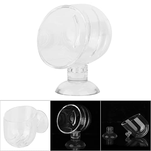  ESAAH Fish Feeding Cup, Aquarium Red Worm Fish Feeder Transparent Cup Fish Food Container For Feeding Shrimp Fish