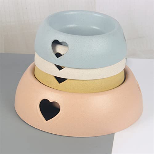  AYENCI Cat Automatic Water, Pet Supplies Dog Bowl Rice Bowl Plastic Love Single Bowl Pet Bowl Cat Food Basin Spot Wholesale Dog Water Bottle Dog Food Bowl (Color : Gray, Size : S(13x17.5x5.8cm))