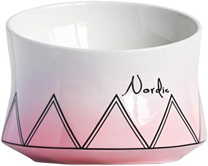  Pet Bowl Handmade Pet Bowl Ceramic Drinking Feeder Dog Dual- Use High Rise Bowl Non- Slip Food Container For Home Shop Pet Supplies (Grey)