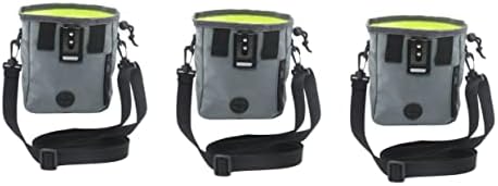  Dog Treat Training Pouch 3 Pcs Stylish Storage Snack Outdoor Dog Waist Portable Bag For Training Food Bags Side Kitten Puppy Style Grey Pouch Pet Multi- Cat Training Pouch For Dogs