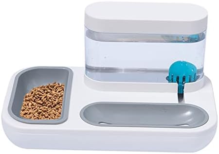  AACARB Cat Water Dispenser, Pet Dog Cat Bowl For Cats Feeder Bowls Kitten Automatic Drink Supply 1.5l Water Bottles Dog Food Feed Supplies (Size : White)