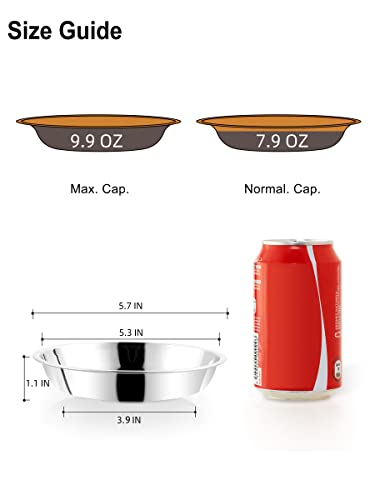 VENTION Stainless Steel Cat Bowls, Cat Food Bowl For Indoor Cats, Whisker Fatigue Cat Bowl, Shallow Cat Dishes