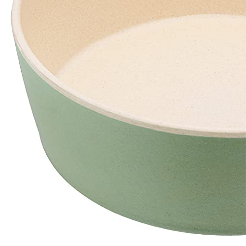  Beco Classic Printed Design Bamboo Dog Food & Water Bowl, Nature Inspired Fresh Mint, Small