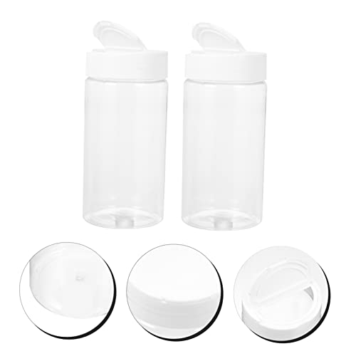  NOGRAX 2pcs Feeding Bottle Dispenser Container Small Animals Feeding Bottles Fish Food Containers White Terrarium Plastic Feeder