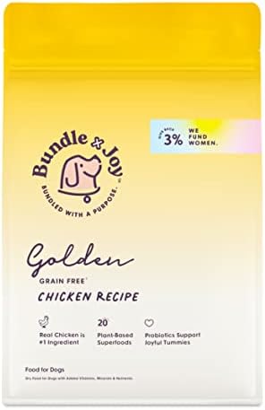  Bundle X Joy Vibrant Salmon Superfood Dog Food - 4lb Bag - Probiotics - Poultry Free
