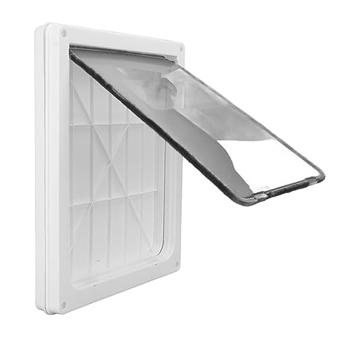  Pet Flap Door, Cat Door Controllable Access Screw Fixing Glossy For Cat Holes For Dog Holes (S)