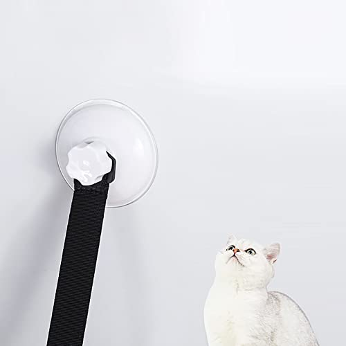  Single Layer Cat Litter Window Plus Velvet Hanging Swing Pet Supplies Cat Sucker Warm Hanging Nest Pet Supplies For Dogs Bed (Black, One Size)