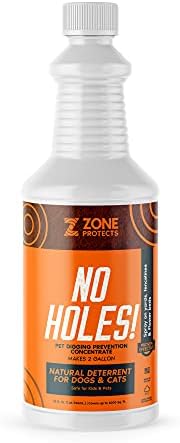  Zone Protects No Holes! Concentrate Bundle. Stop Digging Dogs. Two 32oz Concentrate Bottles. Saves 80%. Each Bottle Makes Two Gallons.