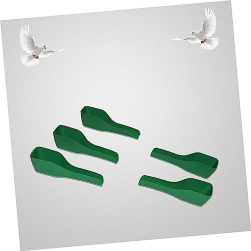  Mipcase Birds 20pcs Birds Feeding Scoop Pet Food Measuring Cups Plastic Pet Food Scoop Birds Feeder Pet Feeder Birds Food Shovel For Birds Feeding Spoon Measuring Line Food Spoon Green