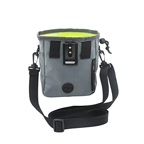  1PC Portable Pet Snack Bags Stylish Pet Training Waist Pouch Multi- Training Pet Food Bag Outdoor Pet Food Storage Bag For Cat Kitten Dog Puppy Grey Side Bag StyleAquarium Pipe Fittings