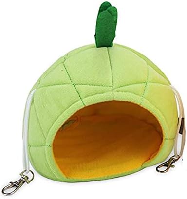  JKXWX Pet Hammock Cute Pet Nest Fruit Animal Food Nest Hanging Bed Hamster Hammock Small Animal Accessories For Hamster Rabbit Pet Hammock Bed (Color : Light Grey)