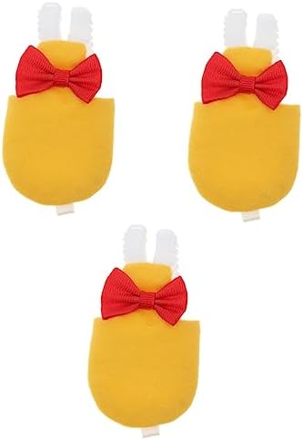  POPETPOP 3pcs Pet Clothes Parakeet Pet Harness Bird Diaper Cockatiel Pigeon Diaper Bird Fight Suit For Cockatiel Bird Pant Pet Pilot Clothing Lining Suite Set Small Dark Grey Fighting Bird