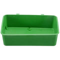  Green Bird Bath Plastic Hanging Cups Feeding Bowl Water Feeder Food Cage Cup Basin Pet For Parrot Poultry Chickadees Nuthatches Woodpeckers Wrens Bluebirds Goldfinches 4.72'' X 2.75'' X 1.37''