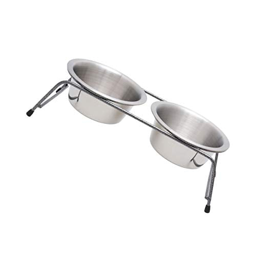  Balacoo Bowls Water Bowl Double Dog Bowl Stainless Steel Iron High Stand With Iron Frame Cat Pet Puppy Meal Water Food Bowl Fedding Supplies Dog Ceramic Dog Ceramic Dog Ceramic Dog Bowls