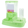  AACARB Cat Water Dispenser, Pet Automatic Feeders Drinking Bowl For Dog Food Dispenser Water Drinking Large Capacity Cat Feeding Bottle Pet Supplies (Color : Green)