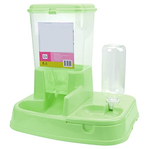  AACARB Cat Water Dispenser, Pet Automatic Feeders Drinking Bowl For Dog Food Dispenser Water Drinking Large Capacity Cat Feeding Bottle Pet Supplies (Color : Green)