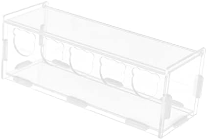  NOGRAX Coop Holder Bird Grains Animals Transparent Parrot Case Landscaping Rutin Budgie Clear Cups For Container Quail Canaries Farm Dispenser Bowl Feeder Supplies Finches Parakeets Pet Feeder (Color