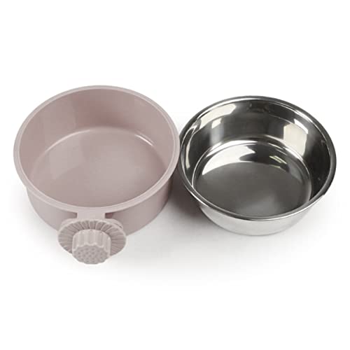  Feeders Pet Size For Cage Coop Stainless Cockatiel Cat Conure Animal Parakeet Grey Puppy Feeder Birds Bird Parrot Bowls Supplies Cup Feeding Bows Dish Water Dog S Food Hanging