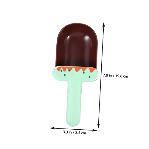  Mipcase 4 Pcs Cat Food Spoon Plastic Scoop Ice Cream Spoon Mixing Spoon Flour Scoop Dry Food Scoop Canisters Freezer Plastic Scoop Cat Food Shovel Kitten Food Shovel Ice Cream Shaped Spoon