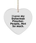 GENERIC Doberman Pinscher Dog Gifts For Pet Lovers, I Love My Doberman,, Epic Doberman Pinscher Dog Heart Ornament, From Friends, , Pet Toys, Pet Treats, Pet Food, Pet Supplies, Pet Products