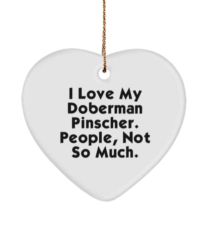 GENERIC Doberman Pinscher Dog Gifts For Pet Lovers, I Love My Doberman,, Epic Doberman Pinscher Dog Heart Ornament, From Friends, , Pet Toys, Pet Treats, Pet Food, Pet Supplies, Pet Products