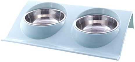  Balacoo Stainless Steel Container Stainless Steel High Base Bowl Cat Bowl Dog Water Bowl No-Spill Pet Water Bowl Slow Water Feeder Dispenser Feeder Bowl For Pets Ceramic Cat Bowl