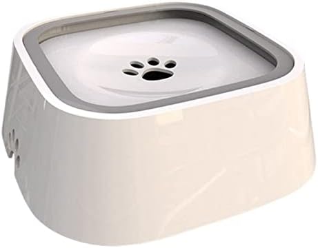  AACARB Cat Water Dispenser, Pet Dog Cat Bowl Floating Water Drinking Bowl Not Wet Mouth Splash Water Cat Bowl Not Sprinkler Portable Water Dispenser Dog Bowl (Size : Branco)