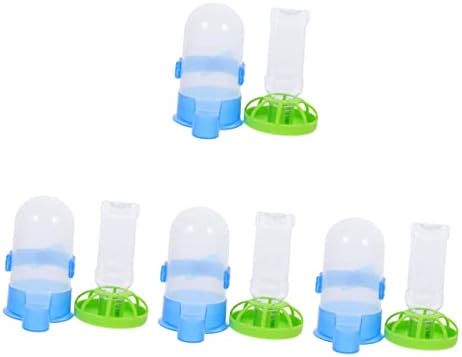 Birdseed 8 Pcs Proof Plastic Bunny Cup Parrot Lovebirds Drinking Birds Fountain Dog Farm Food Wild Bottle Bowl Dispenser For Garden Waterer Cat Parrots Feeder Tray Squirrel-