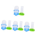  Birdseed 8 Pcs Proof Plastic Bunny Cup Parrot Lovebirds Drinking Birds Fountain Dog Farm Food Wild Bottle Bowl Dispenser For Garden Waterer Cat Parrots Feeder Tray Squirrel-