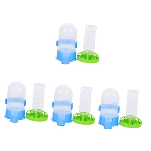  Birdseed 8 Pcs Proof Plastic Bunny Cup Parrot Lovebirds Drinking Birds Fountain Dog Farm Food Wild Bottle Bowl Dispenser For Garden Waterer Cat Parrots Feeder Tray Squirrel-