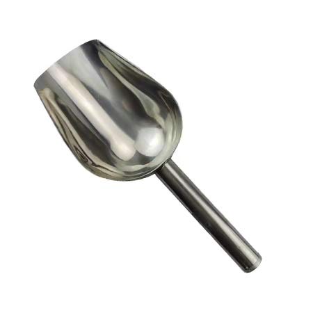  NC Stainless Steel Pet Pood Scoop Durable Bird Seed Or Feed Scoop Poultry Chicken Pig Sheep Cattle Horse Cat Dog Food Scoop Shovel Ice Scoop (L)