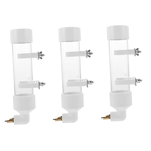  3 Pcs Parrot Drinking Fountain Hamster Supplies Rabbit Water Bowl Bunny Feeder Household Pet Water Bottle Water Feeding Bowl Water Bottle For Dogs Bird Water Dispenser Bird Waterer