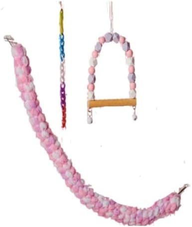  U-Swing Flying Squirrel Cage Climbing Decoration Supplies Pet Bird Standing Pole Sugar Glider Parrots Birds Rats Other Small Pets Supplies (Single Piece A)