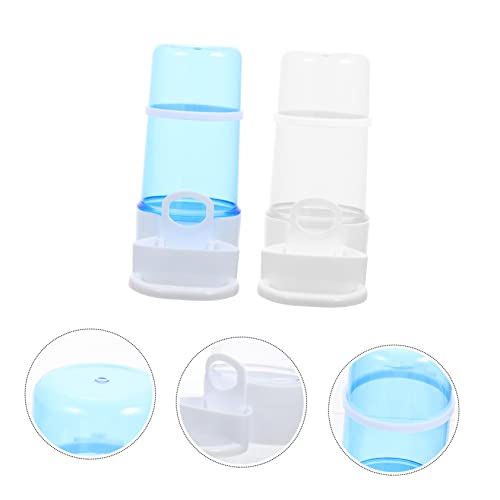  EVANEM 2pcs Parrot Supplies Feeders Drinker Pigeon Feeder Bottle Bowl Water No- No Spill Gravity Food Budgie Cockatiel Pet Plastic Lovebirds Bird Container Cage Automatic Hanging