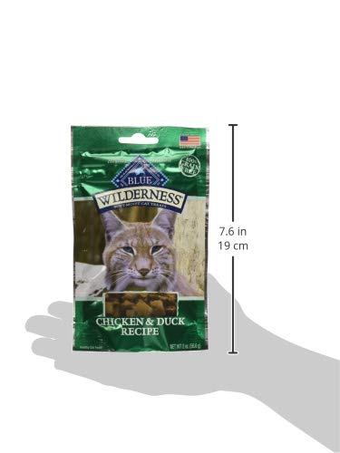  Blue Buffalo Wilderness Chicken And Duck Grain Free Soft-Moist Cat Treats, 2 Oz (Pack Of 12)