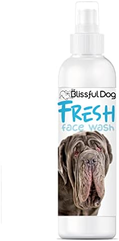  The Blissful Dog Fresh Flat Face Wash - Cleans Facial Folds And Wrinkles, 8-Ounce, Pug
