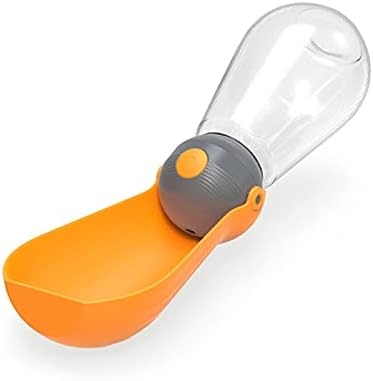  AACARB Cat Water Dispenser, Portable Dog Water Bottle Foldable Pet Feeder Dispenser Water Bottle Outdoor Travel Drinking Pet Dog Drink Bowls Dogs Supplies (Color : Orange)