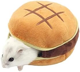  JKXWX Pet Hammock Cute Pet Nest Fruit Animal Food Nest Hanging Bed Hamster Hammock Small Animal Accessories For Hamster Rabbit Pet Hammock Bed (Color : Light Grey)