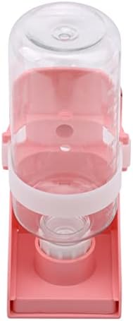  AACARB Cat Water Dispenser, Plastic Hamster Drinking Water Bottle Dispenser Feeder Hanging Pet Dog Guinea Pig Squirrel Rabbit Drinking Water Dispenser (Size : White)