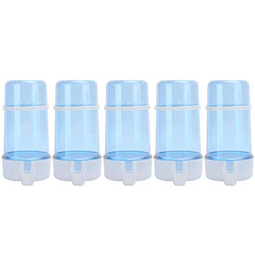  5Pcs 415ml Automatic Feeder,Pet Dry Food Dispenser,Small Pet Feeder For Birds Parrots