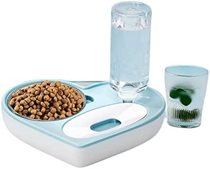  AYENCI Cat Automatic Water, 2 In 1 Pet Water Bowl, Stainless Steel Detachable Bowl For Pet, Dog And Small Cat (Size : Pink Bowl)