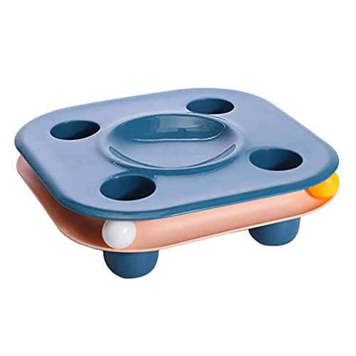  POPETPOP Spill Proof Dog Bowl Spill Proof Dog Bowl Catnip Toy Cat Food Bowl Track Toy With Exercise Kitten Toy Funny Cat Teaser Toy Spill Proof Dog Bowl Catnip Toy Catnip Toy