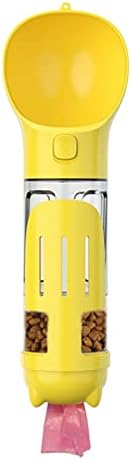  AACARB Cat Water Dispenser, Dog Water Bottle 3 In 1 Portable Dog Accessories Pet Dog Water Bottle Dogs Cats Drink Feeder Bowl (Color : Yellow)