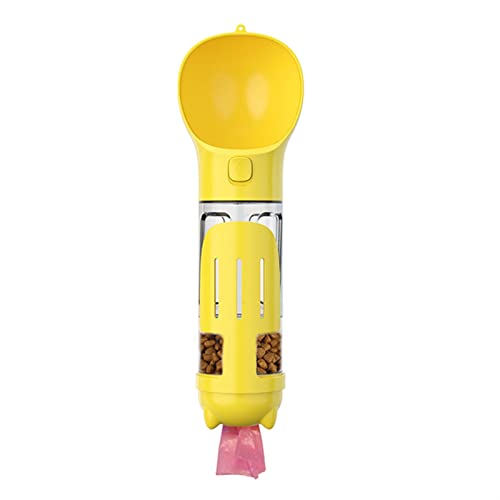  AACARB Cat Water Dispenser, Dog Water Bottle 3 In 1 Portable Dog Accessories Pet Dog Water Bottle Dogs Cats Drink Feeder Bowl (Color : Yellow)