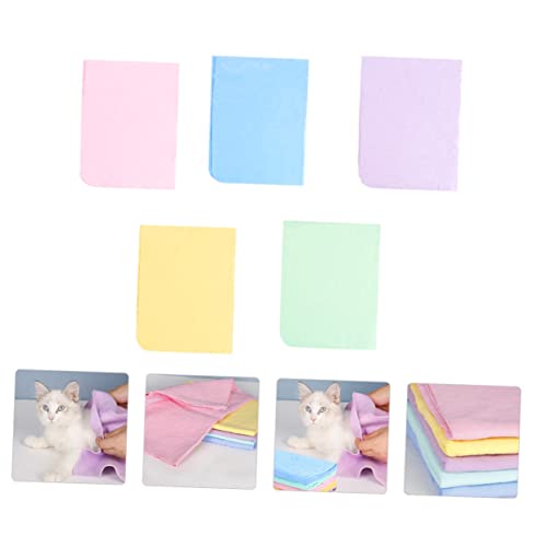 Ipetboom 10 Pcs Cat Bath Towel Quick Dry Towel Microfiber Towel Soft Towels Wearable Dog Towel Dry Pet Bath Towels Microfiber Bath Dog Towel Pet Absorbent Towel Bathing Cat Towel Supplies